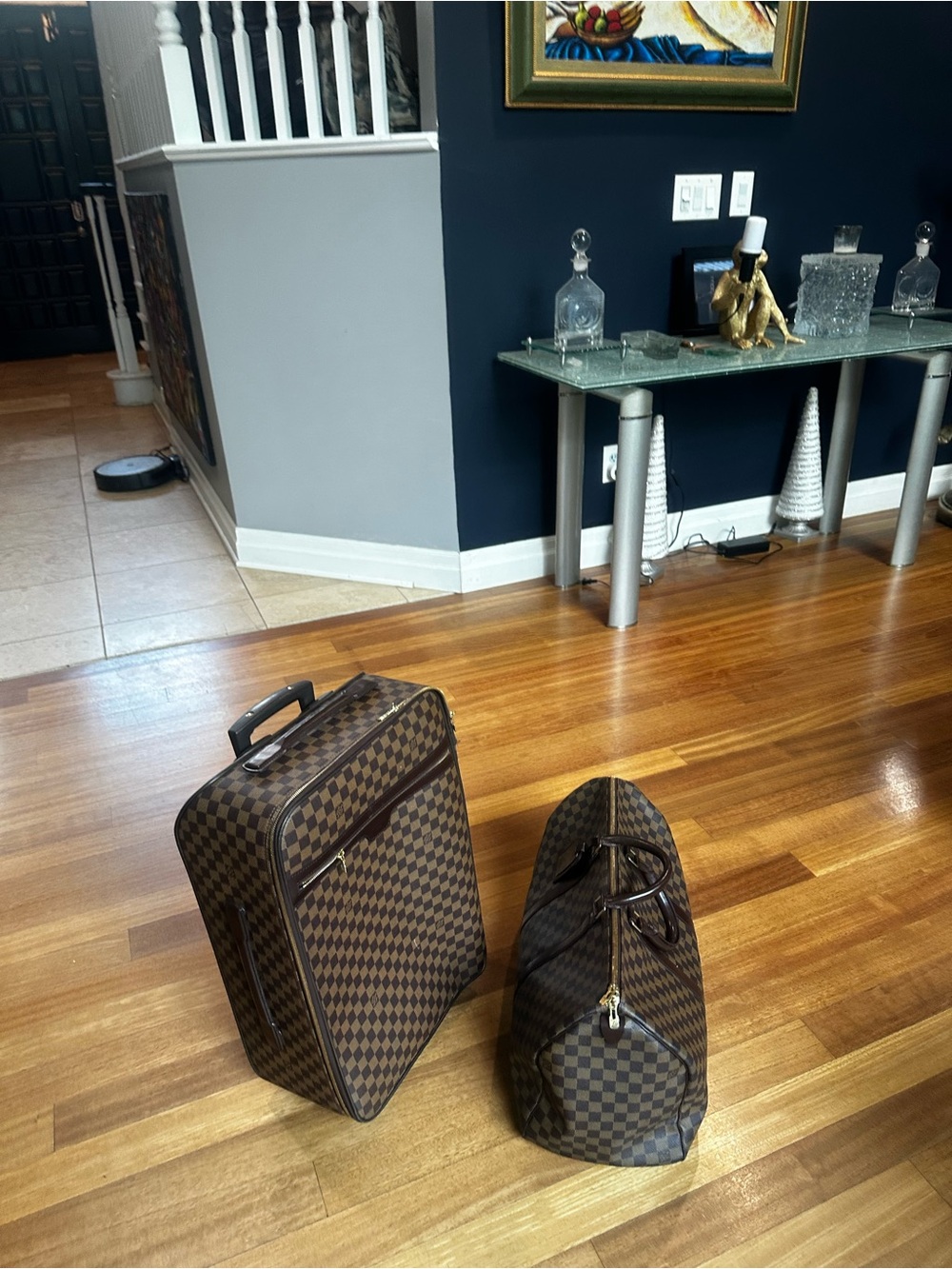 Louis Vuitton Brown Damier Checkered Spinner Suitcase & Duffel Set